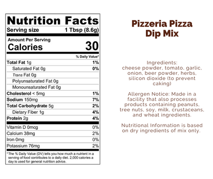 Pizzeria Pizza Dip Mix