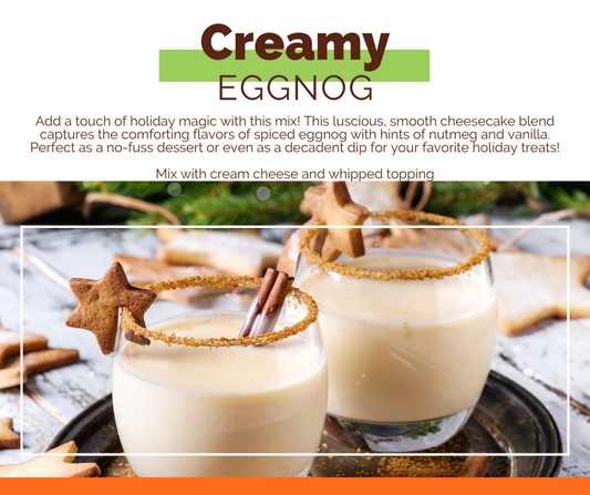 Mix of the Month - Creamy Eggnog No-Bake Cheesecake Mix